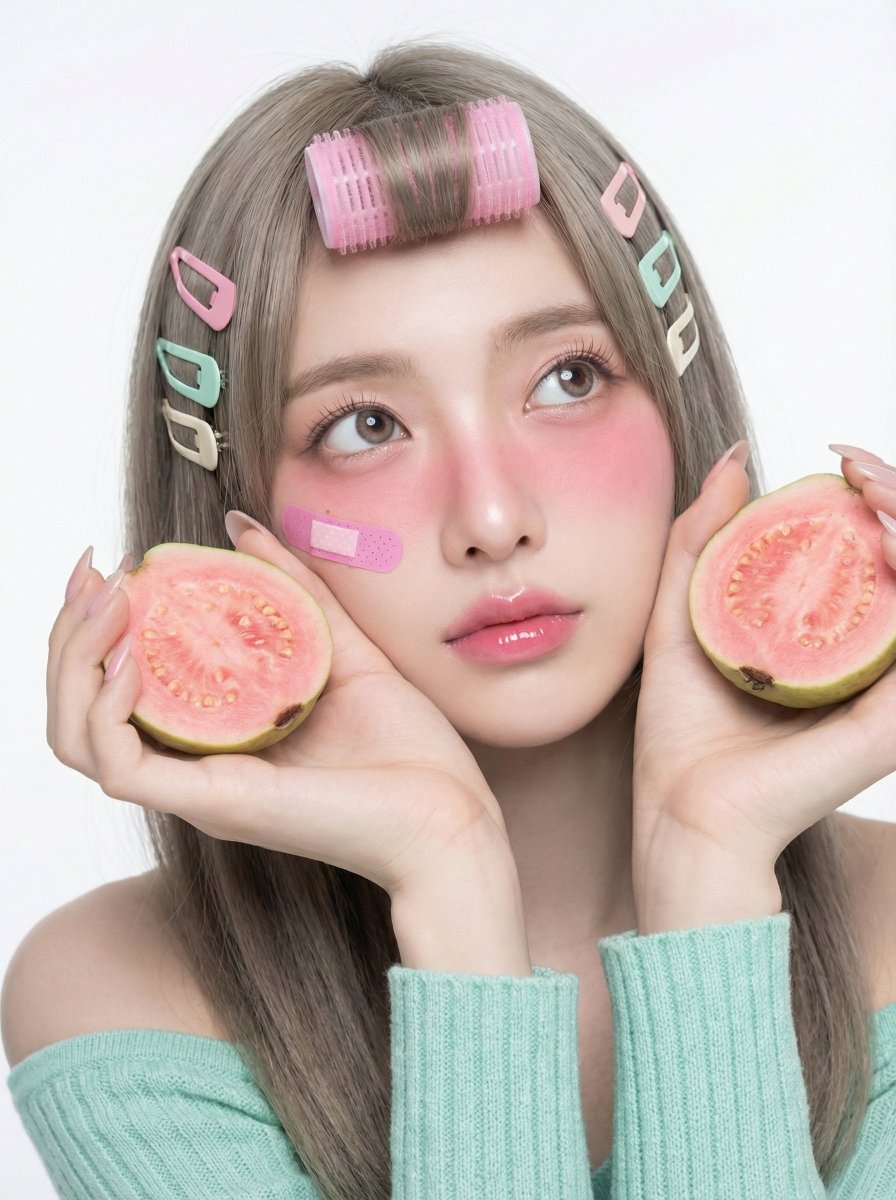 多巴胺爆棚的Y2K幕后准备肖像