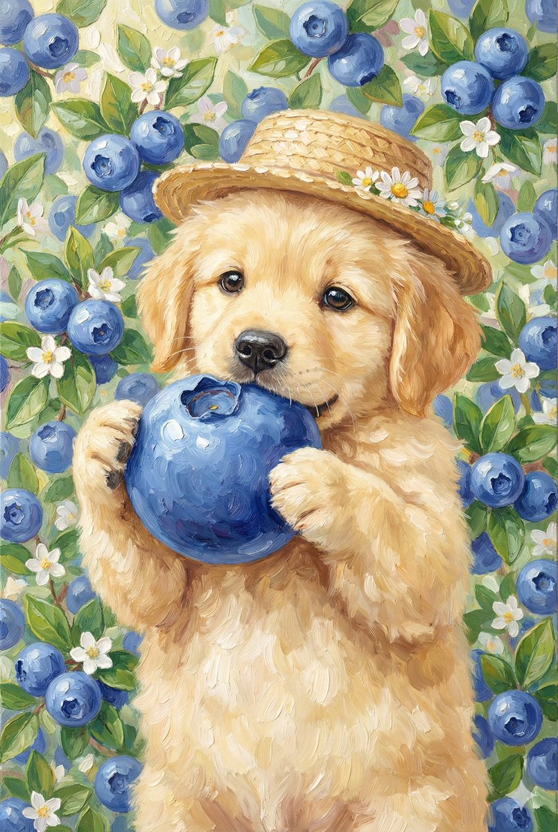 童话般的厚涂油画