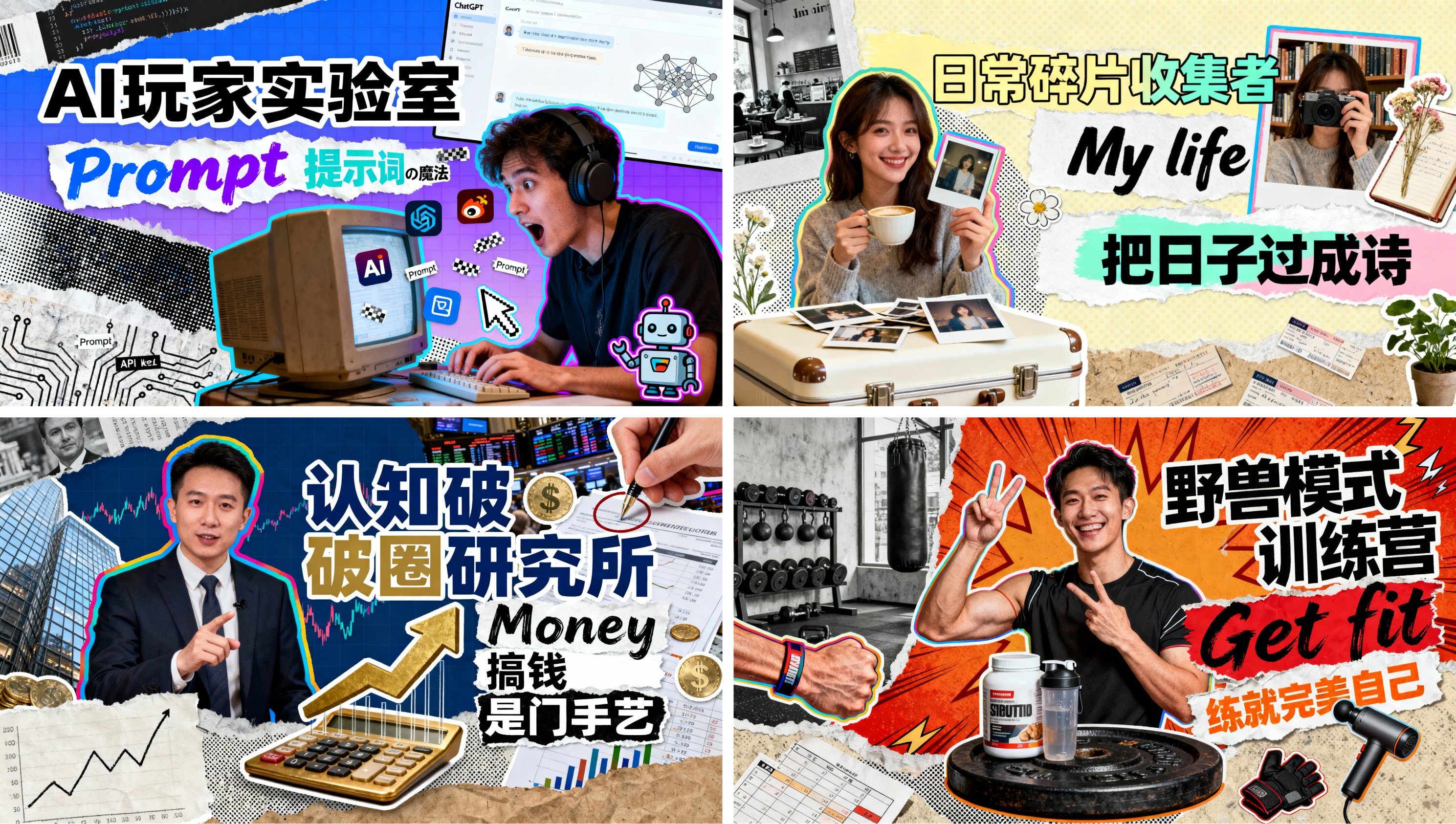 波普艺术风格自媒体封面设计分析