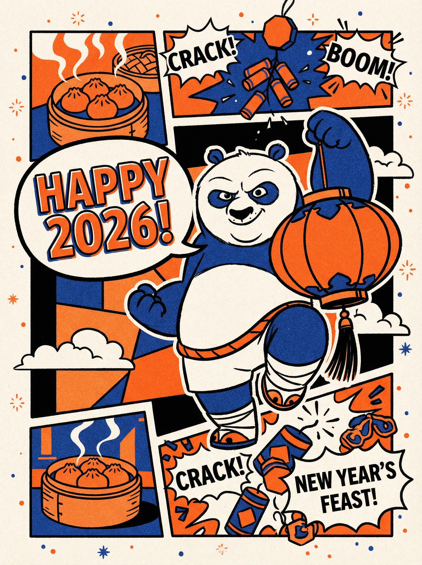 复古美式漫画插画