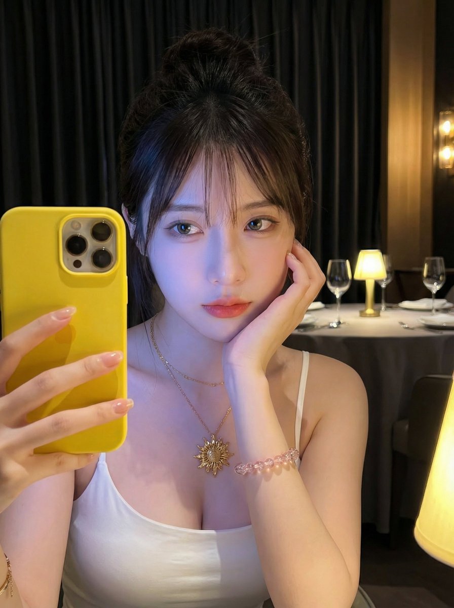 对镜贴花黄 当户理红妆