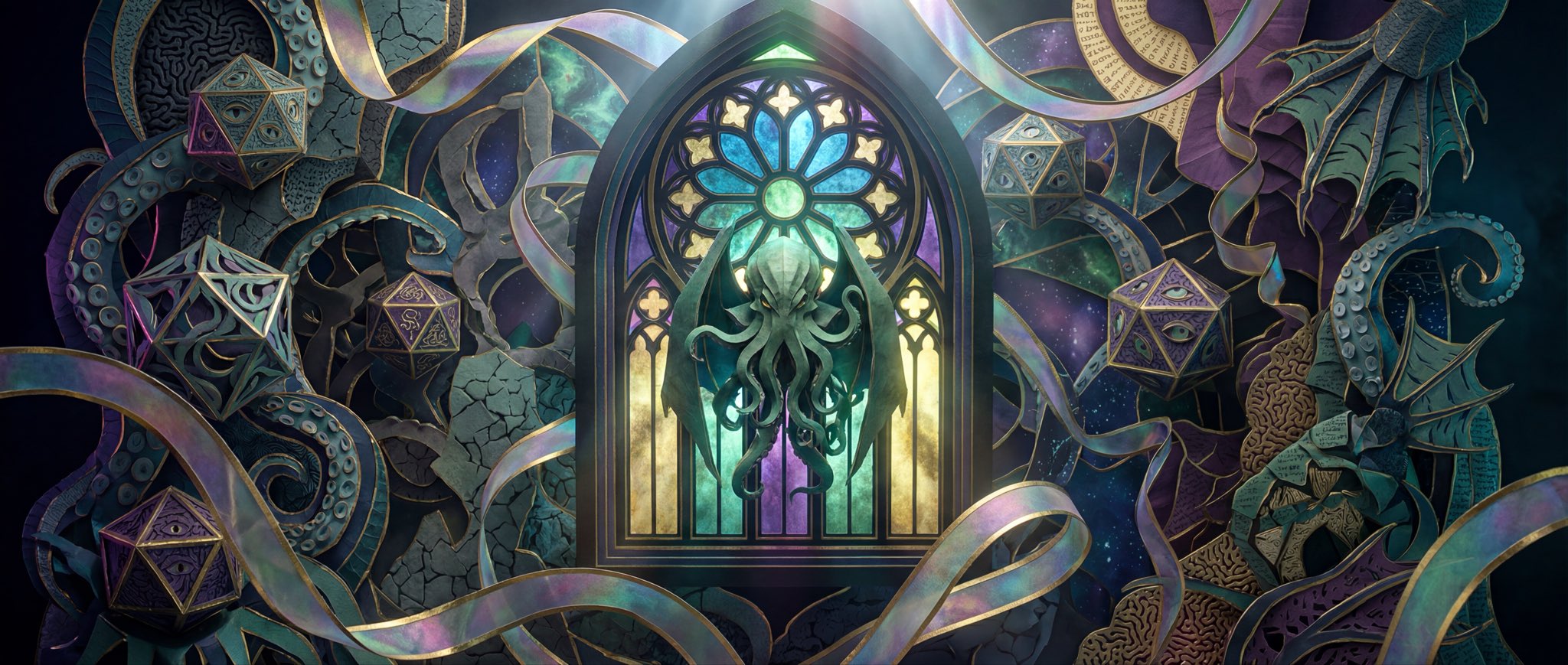 Maximalist Papercraft Stained-Glass