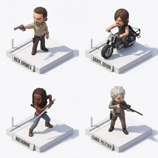 现代健身房车库3D等距迷你模型