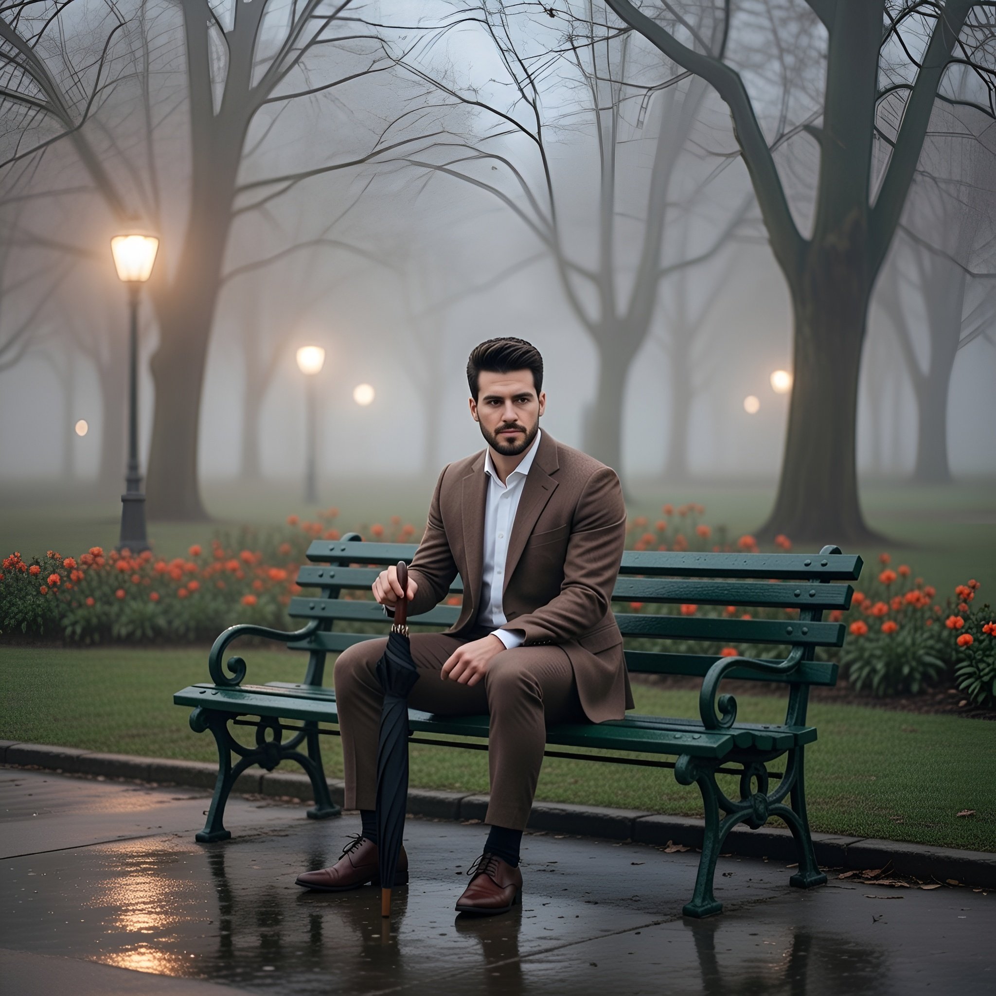 月光雾气中的优雅与神秘