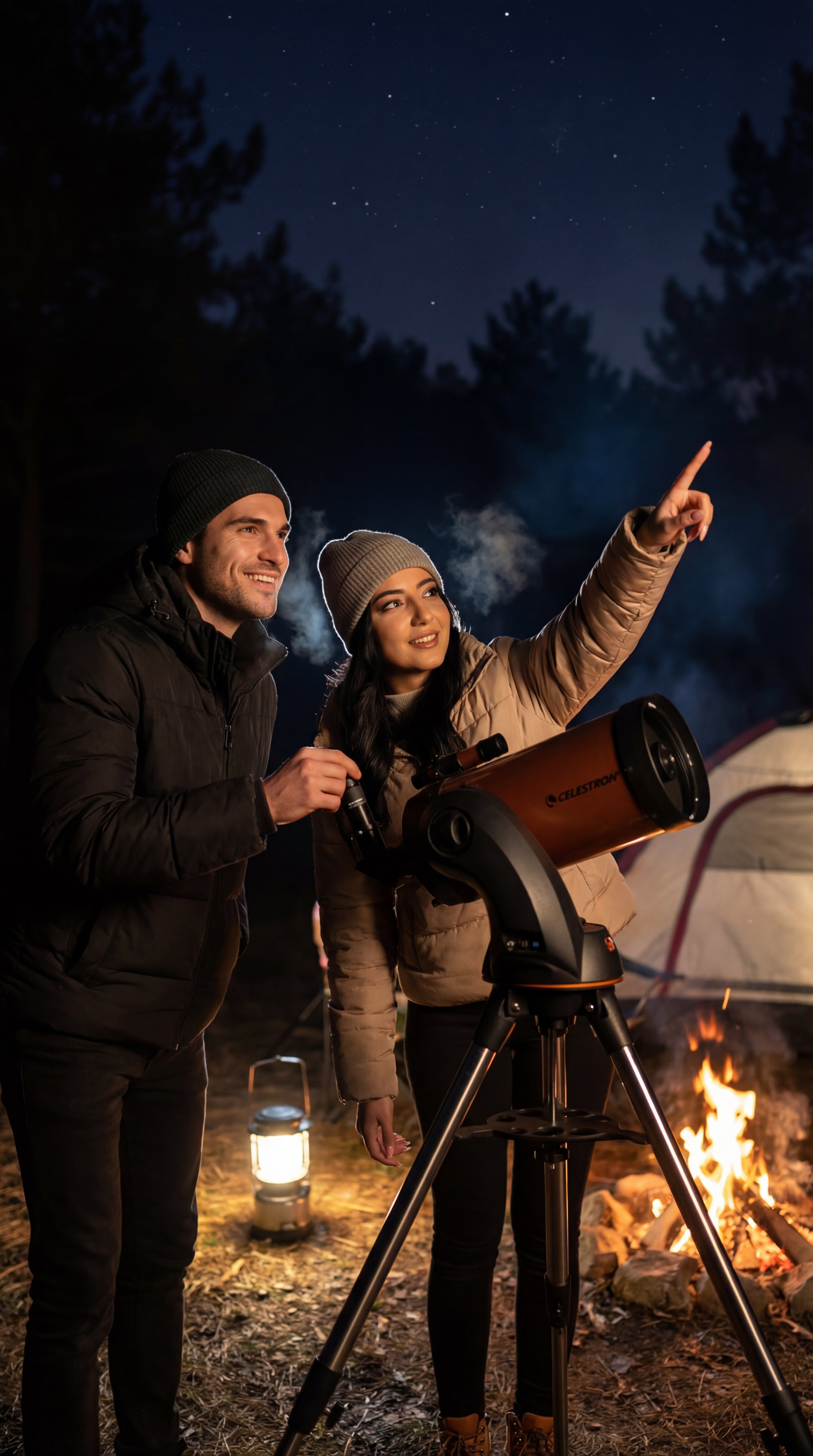 İstanbul近郊森林露营的夜空观测