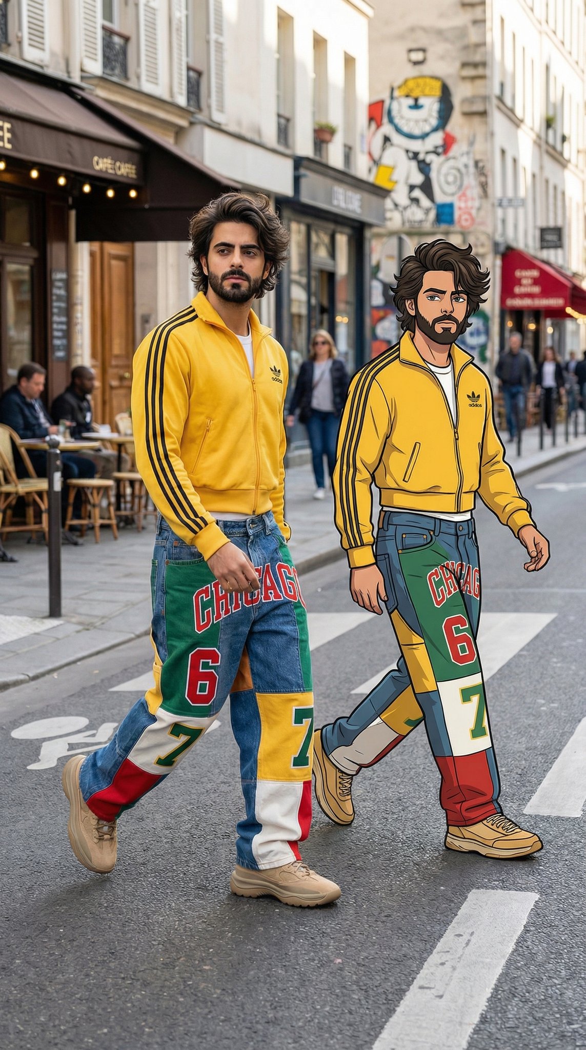 现实与插画风格的界限漫步