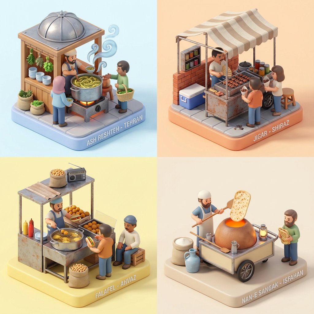 vinyl街头美食展示