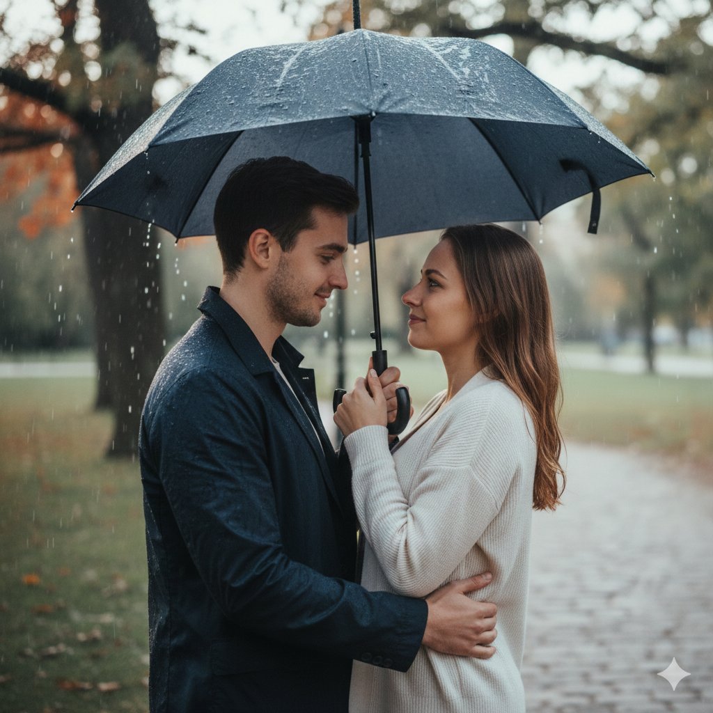 雨中浪漫电影时刻