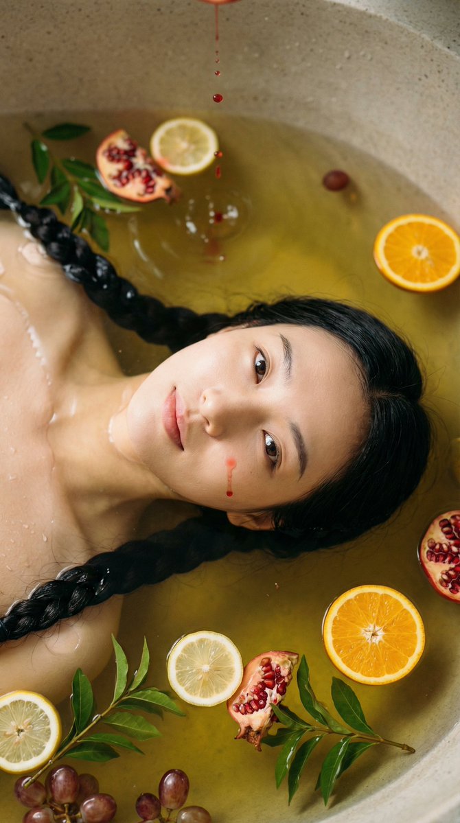 中式粗辮子發飾