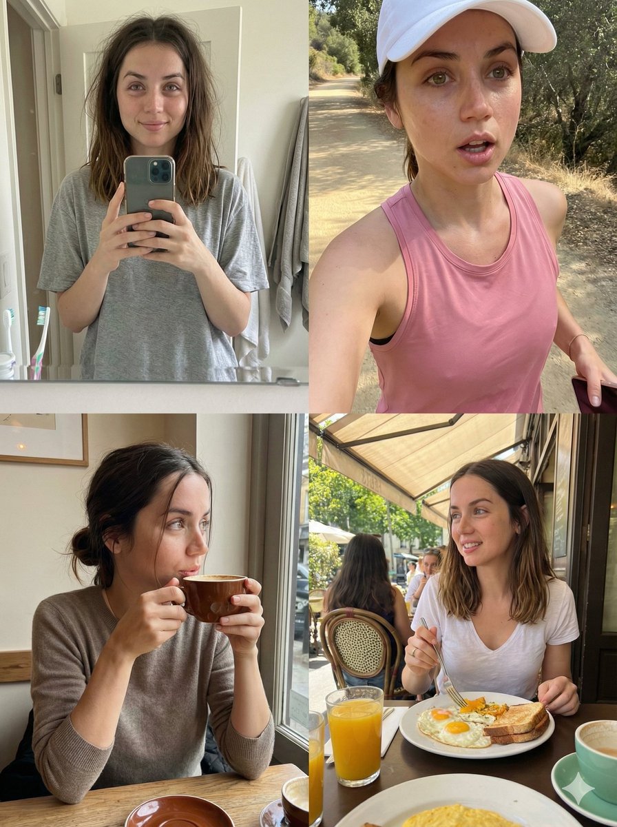 Ana de Armas 4面板拼贴照