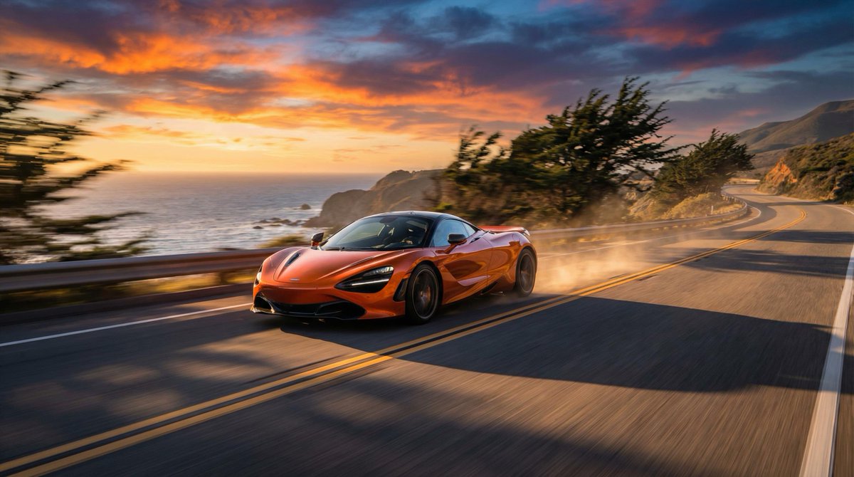 动态海岸公路赛车画面