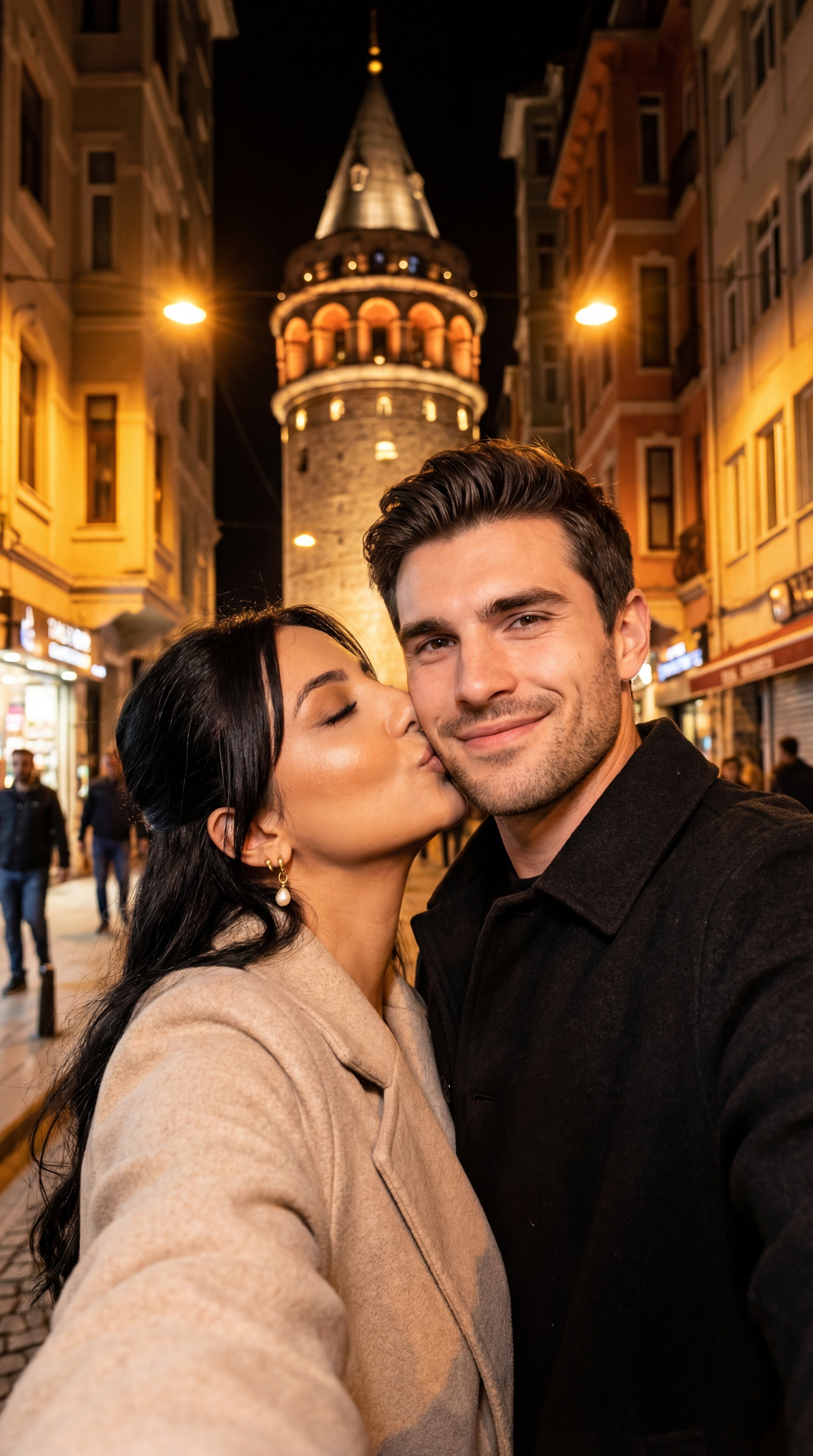 Galata塔夜景自拍