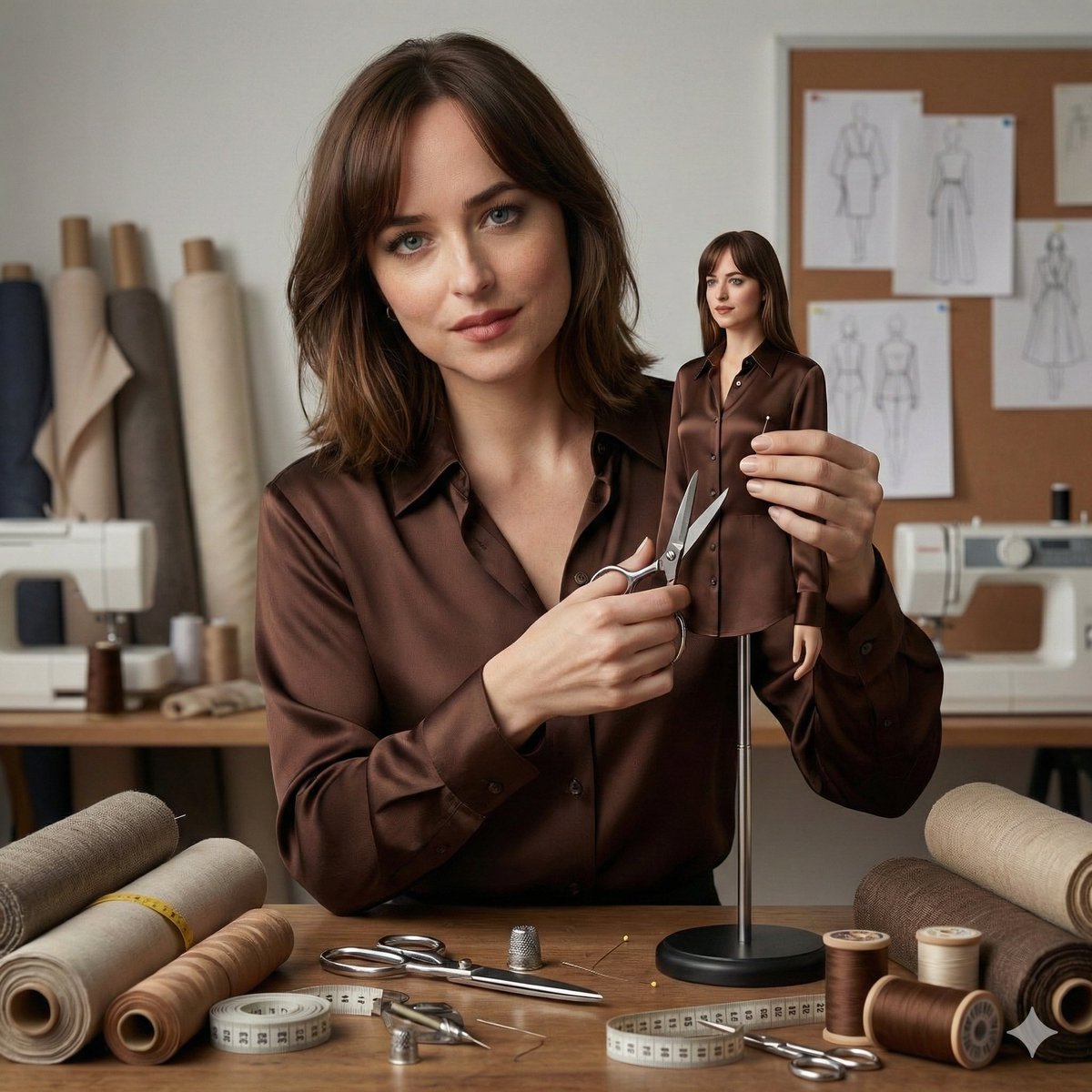 女性裁剪迷你模特肖像