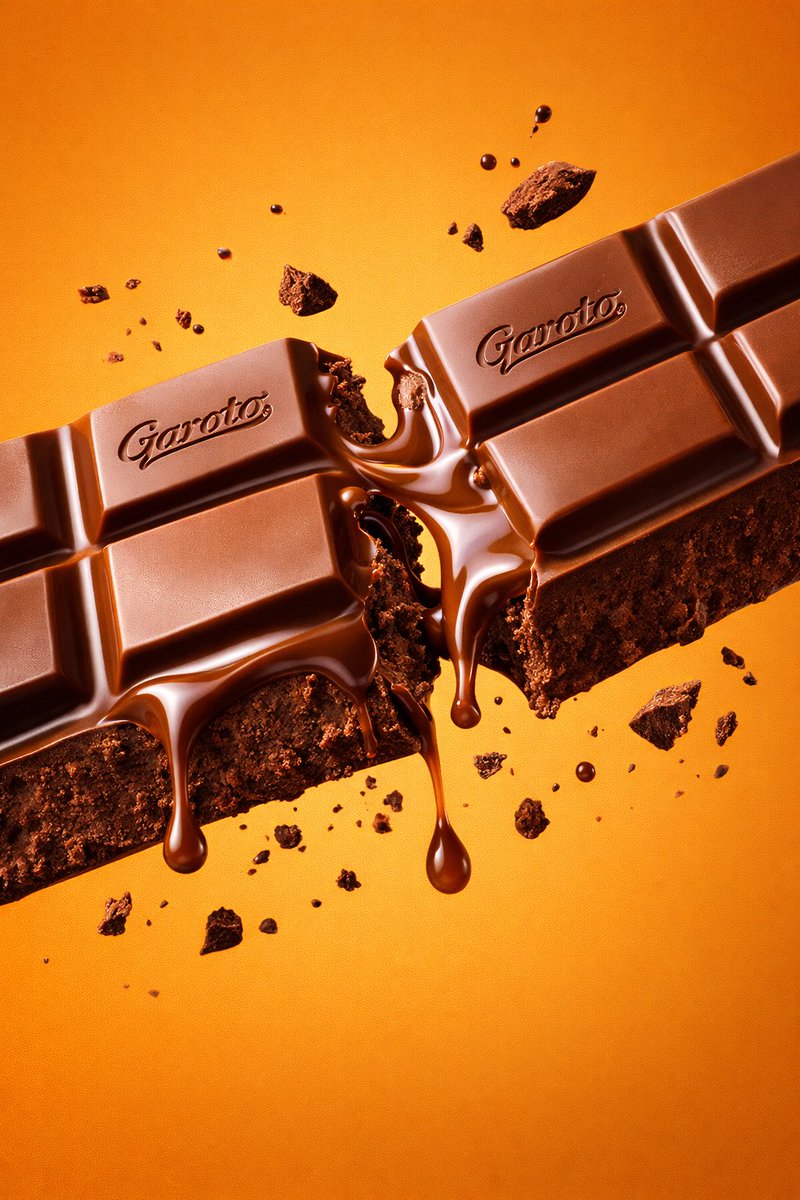 Garoto巧克力棒超现实主义商业图像