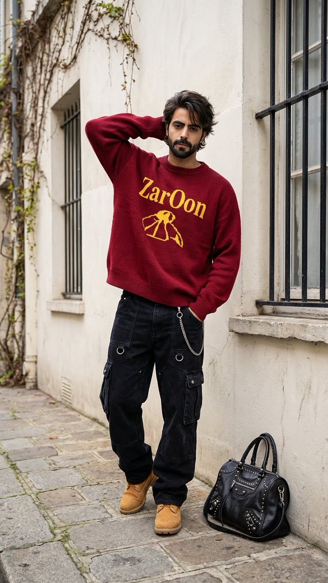 街头时尚全身肖像