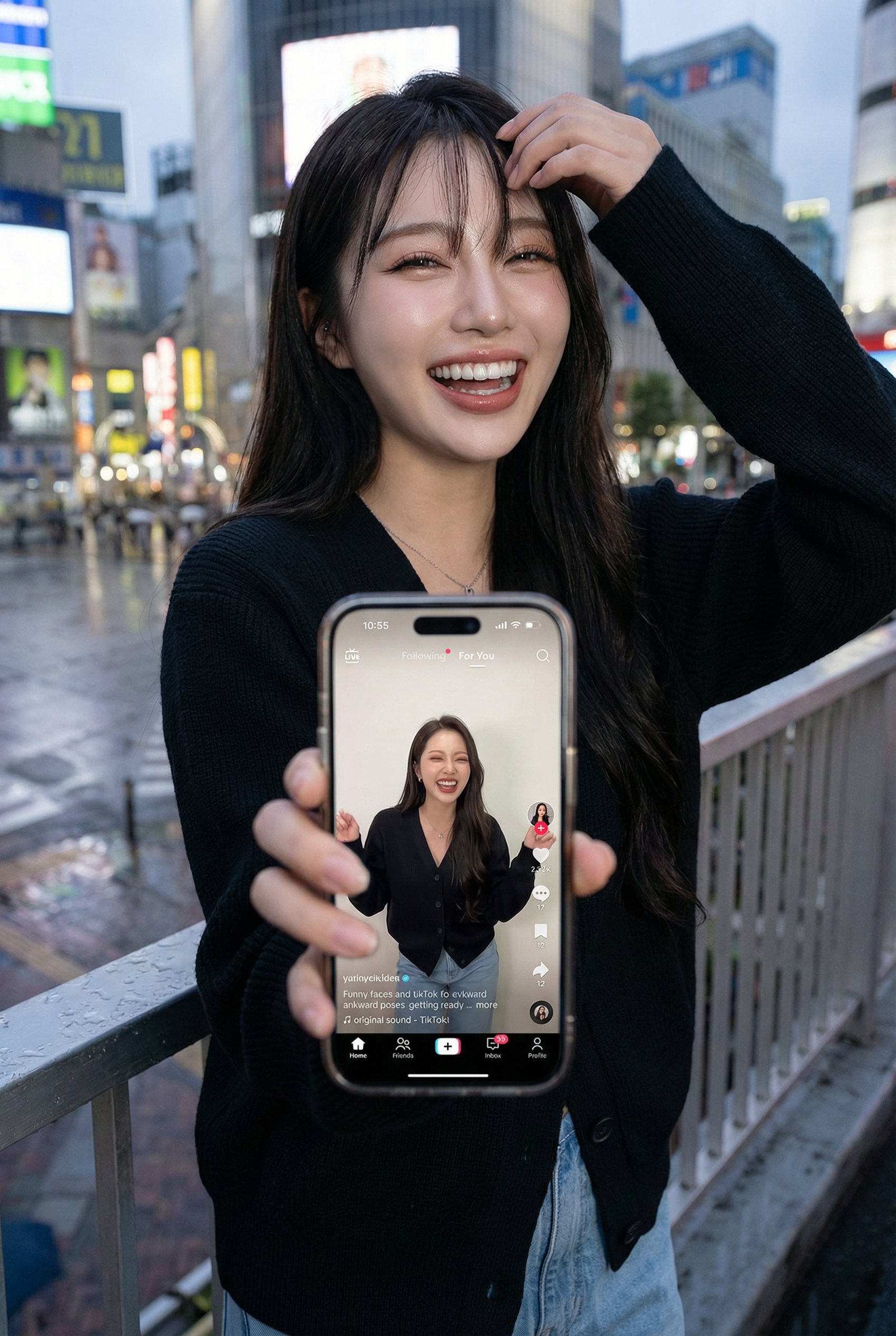 近景拍摄：模仿TikTok的搞笑视频