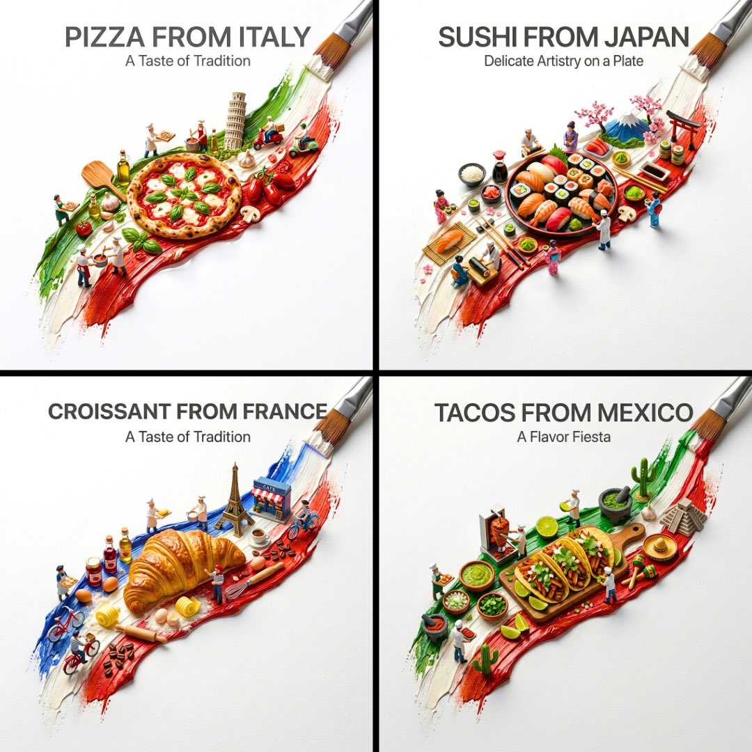 Nano Banana Pro的Country Brush Dishes