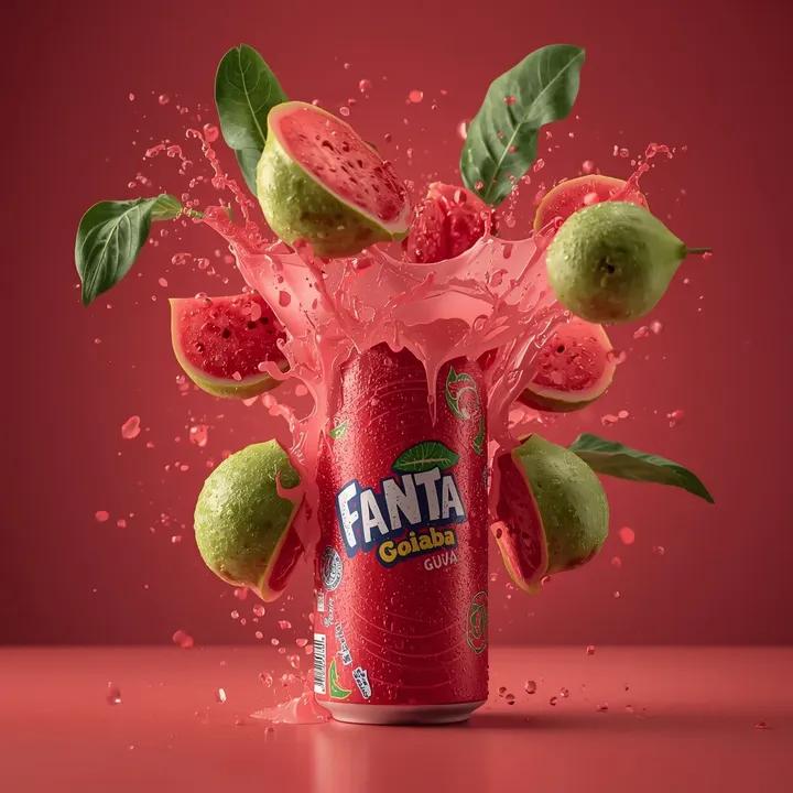 Fanta Goiaba 红铝罐摄影