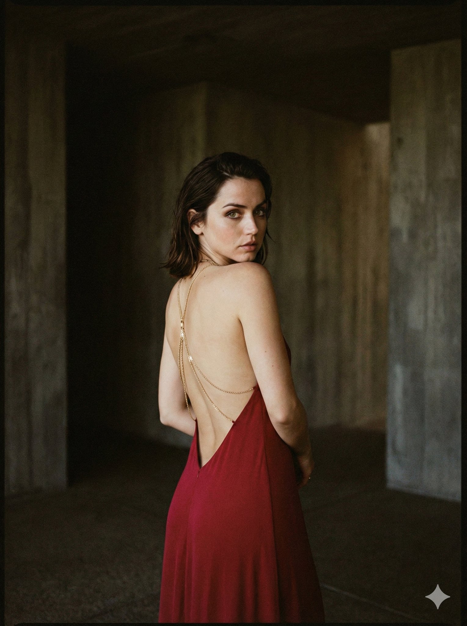Ana de Armas 风格化的电影摄影肖像