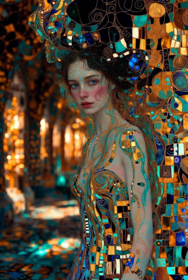 梦境中的金色佳人