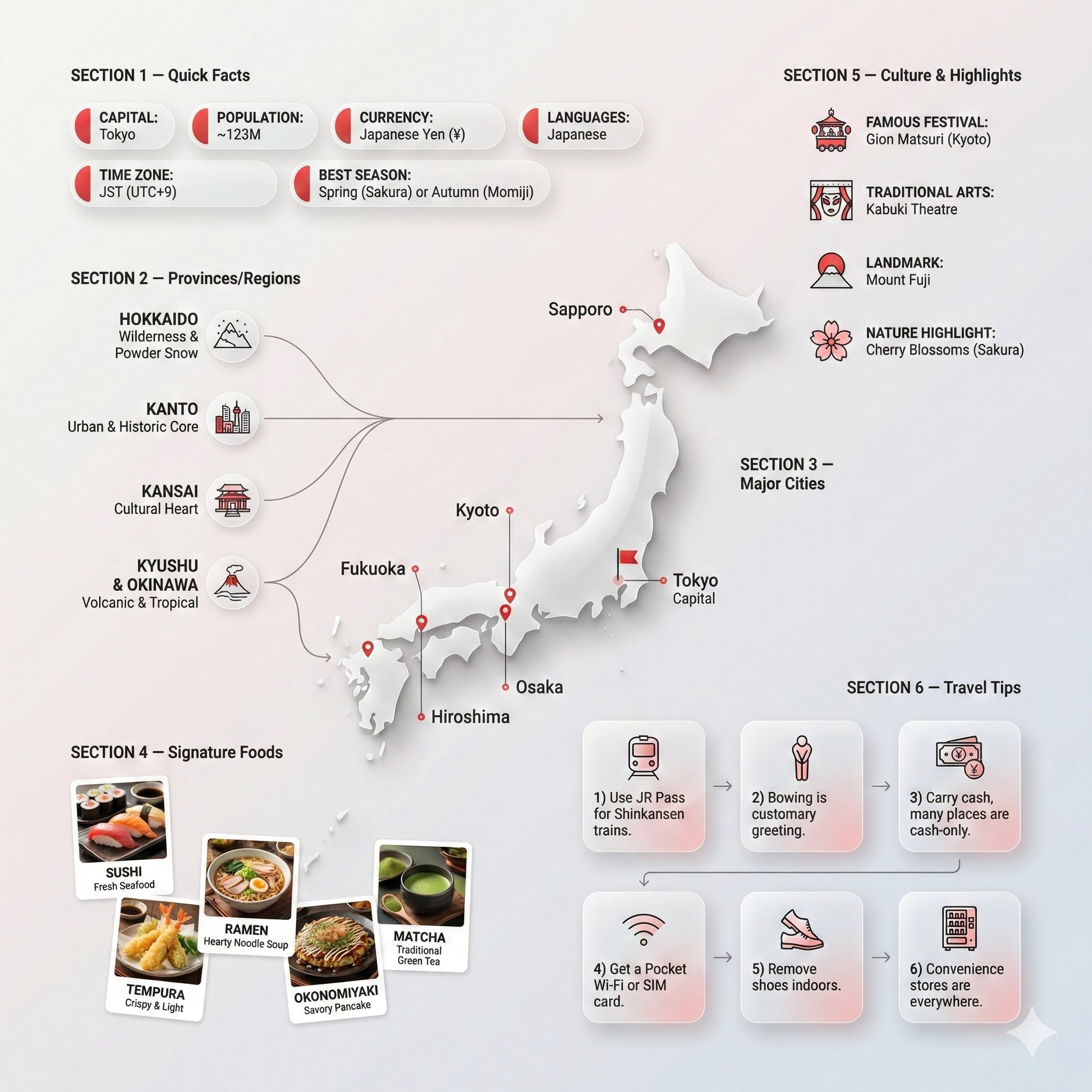 现代国家信息图表海报