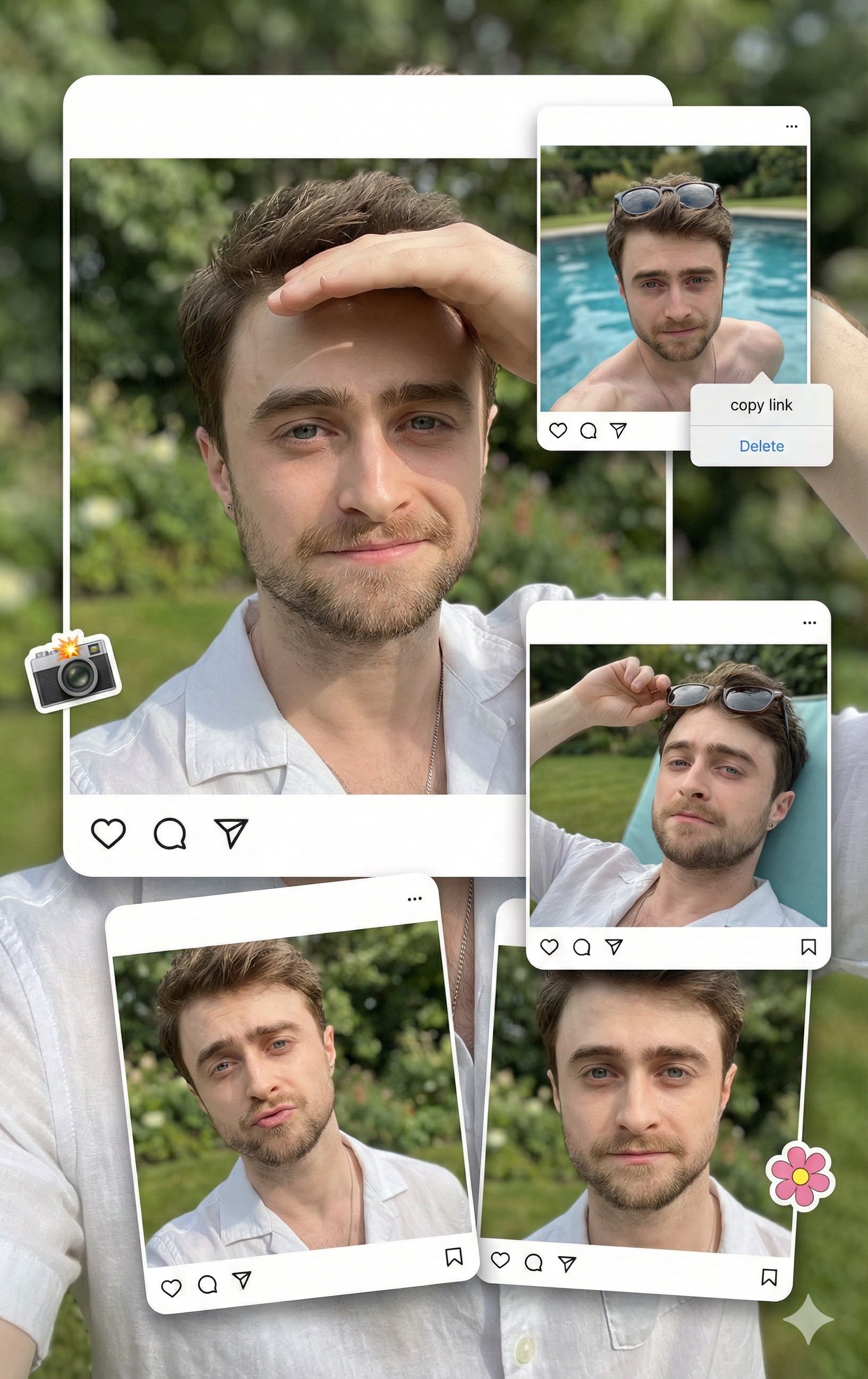 现代Instagram风格人像拼贴