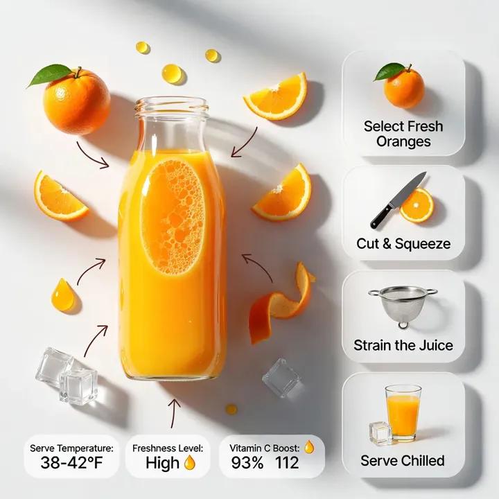 现代橙汁信息图