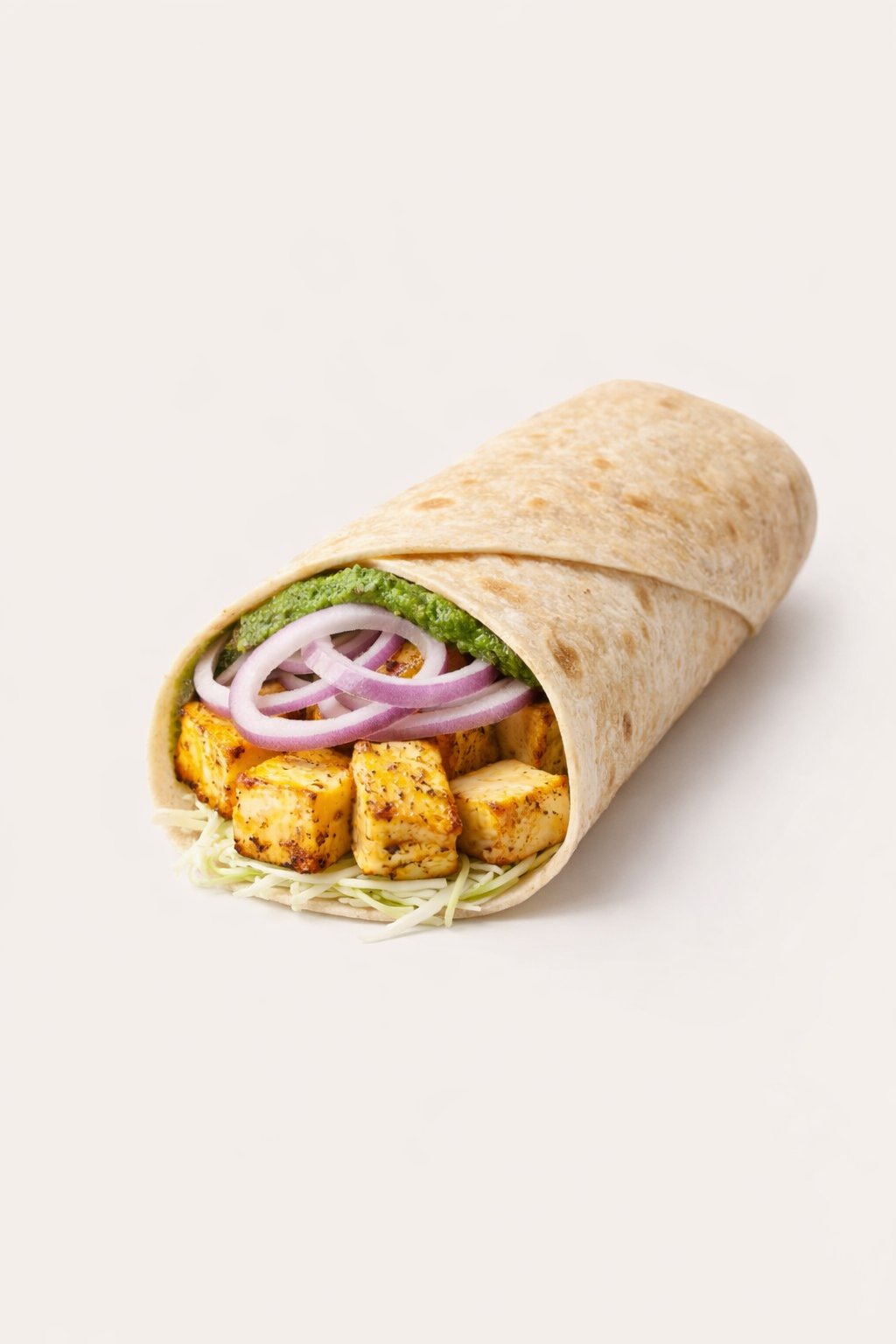 paneer wrap 制作过程