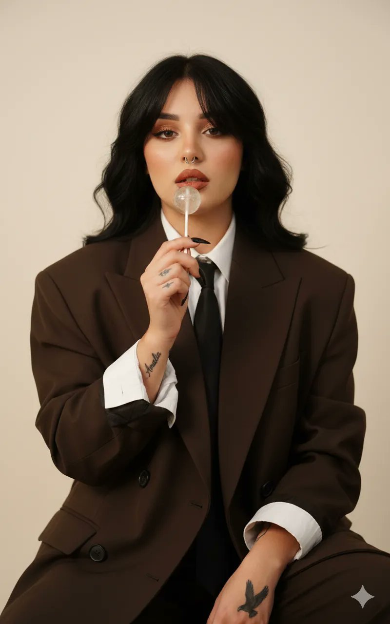 Gemini Nano Banana - 强有力的年轻女性