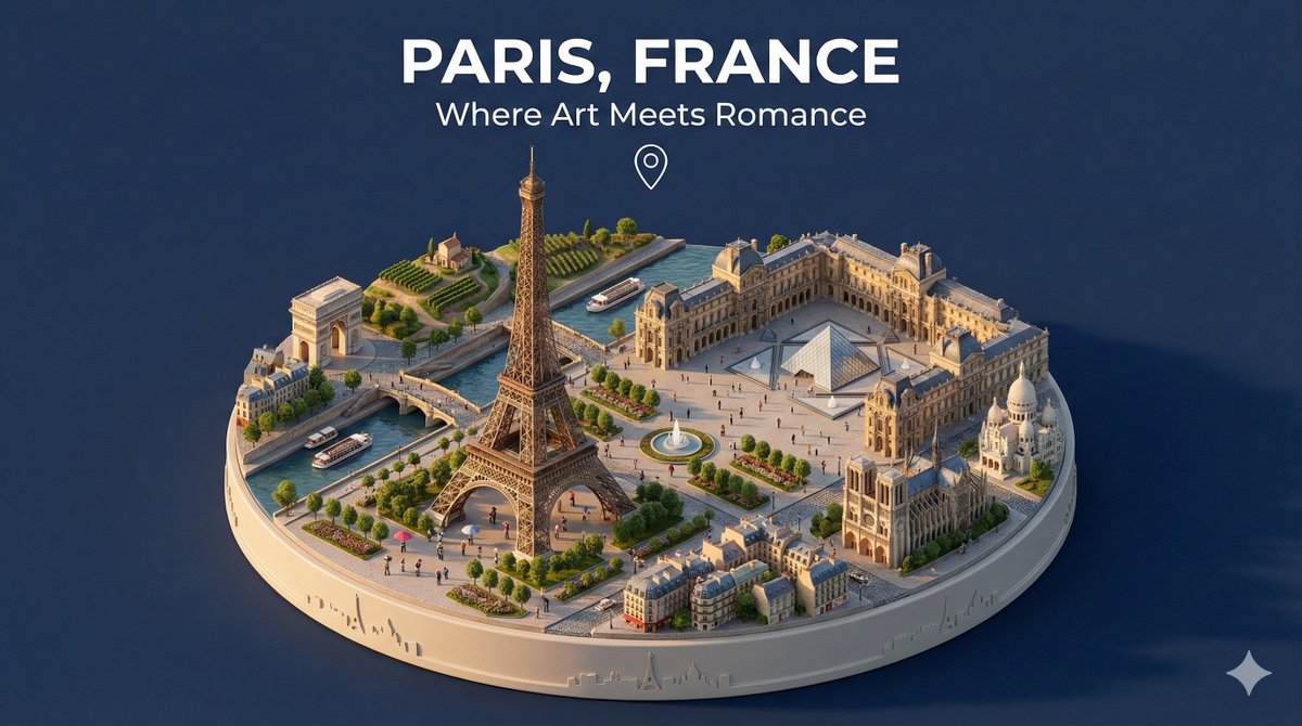 旅行目的地迷你场景