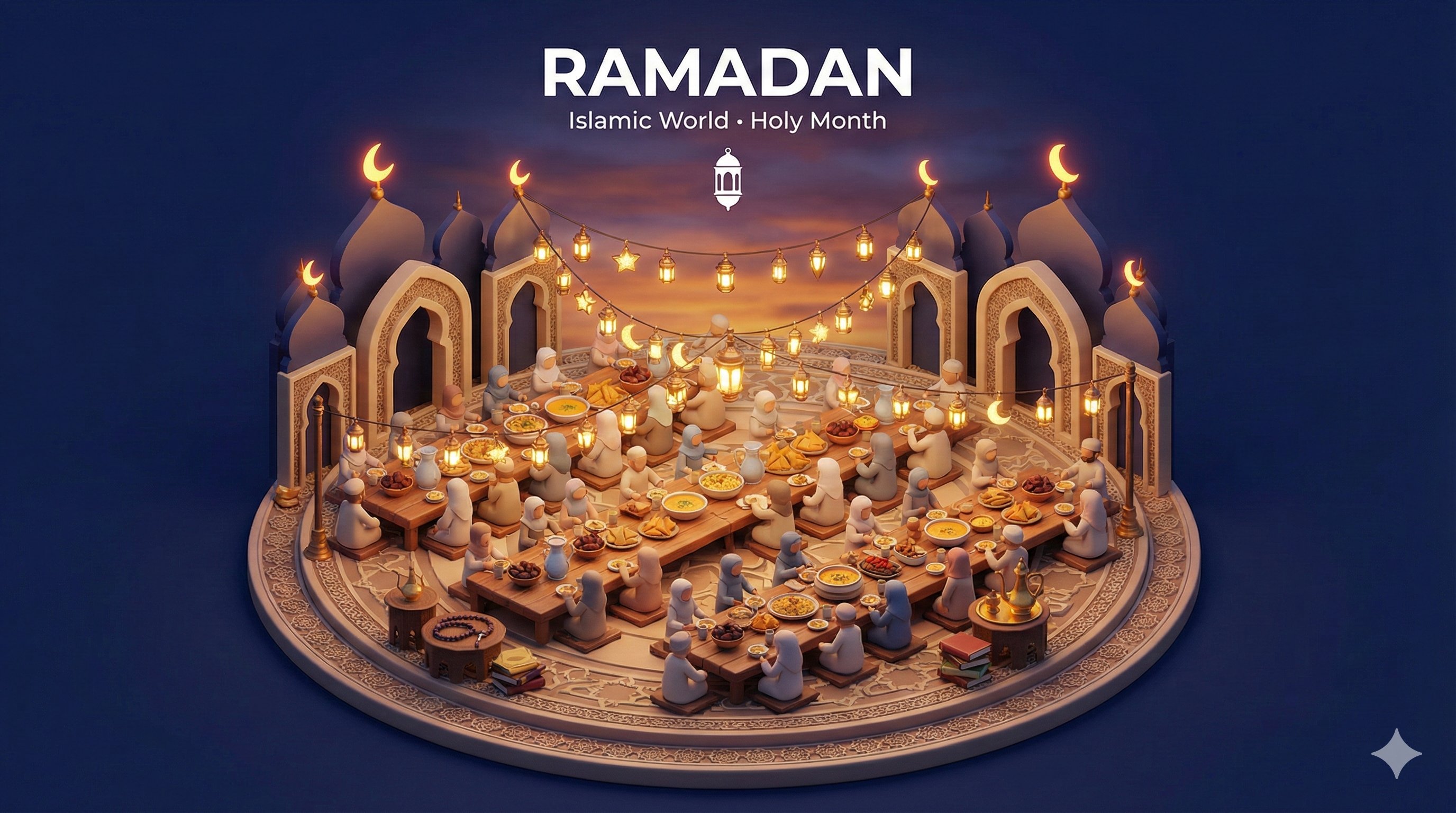 文化节瞬间立体微缩场景