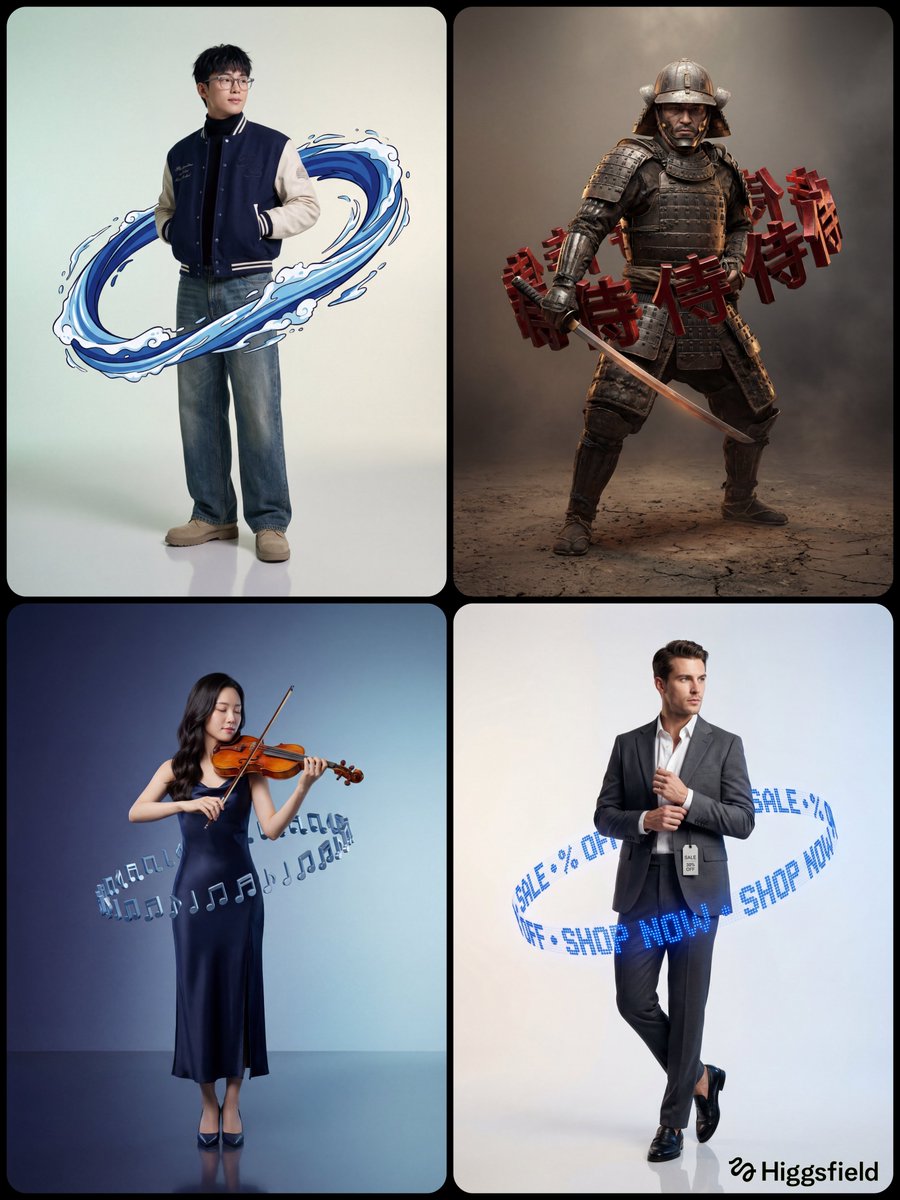 环绕漂浮戒指的全息人物肖像