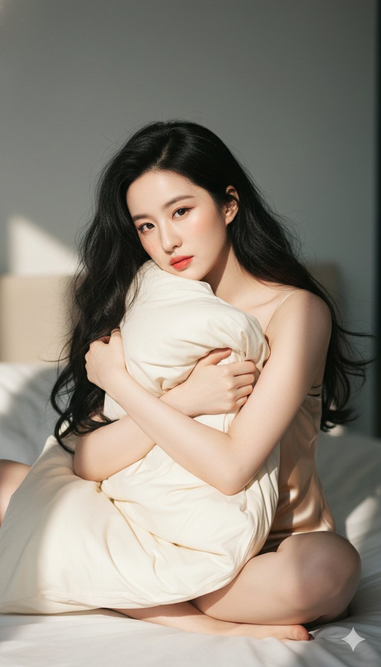 慵懒阳光下的女子