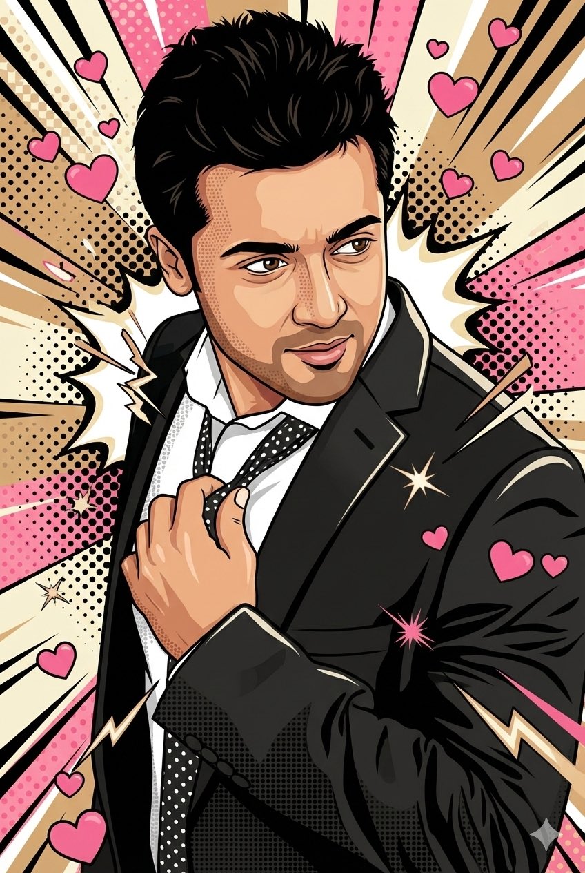 Transformed Image into High-End Professional Pop-Art Vector Illustration