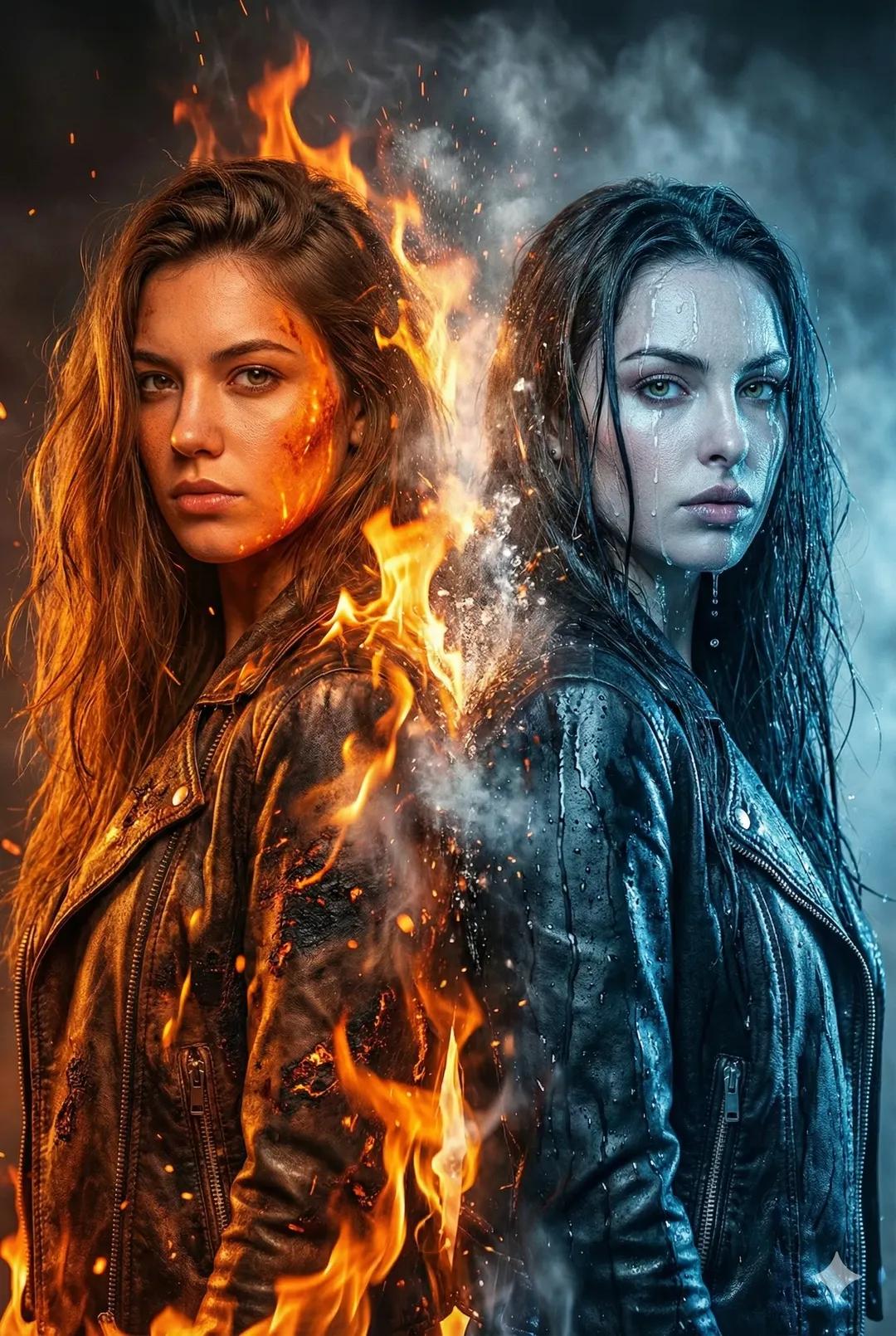 火焰与冰雪的对比