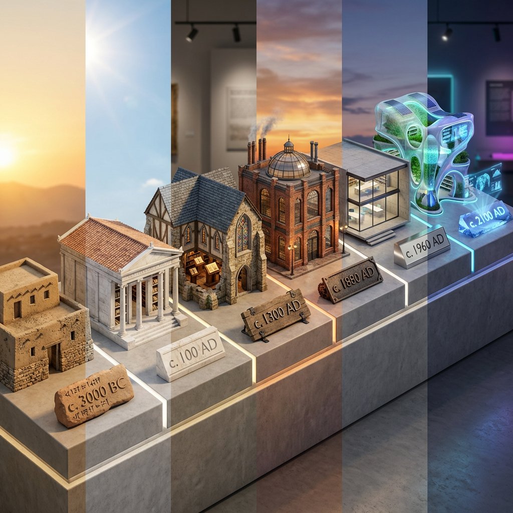 建筑类型演化时间线全景