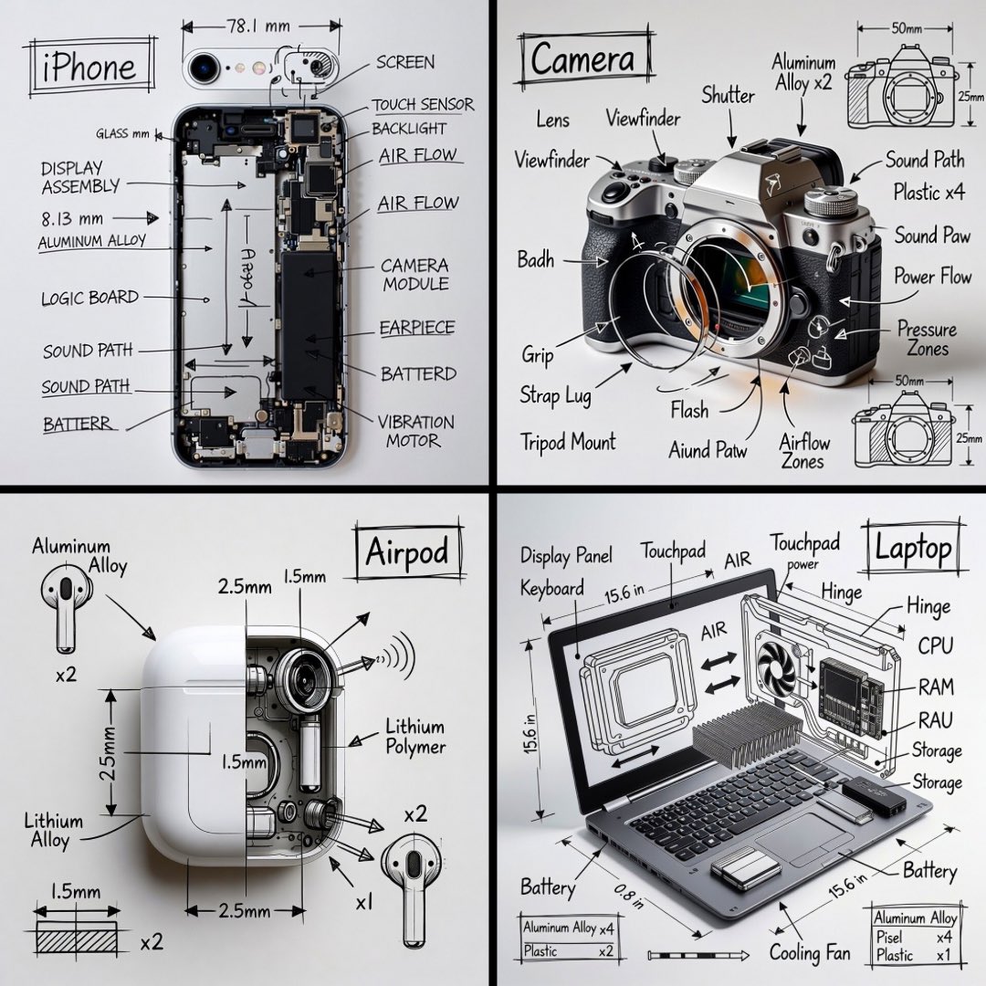 Groks Imagine对象信息图表