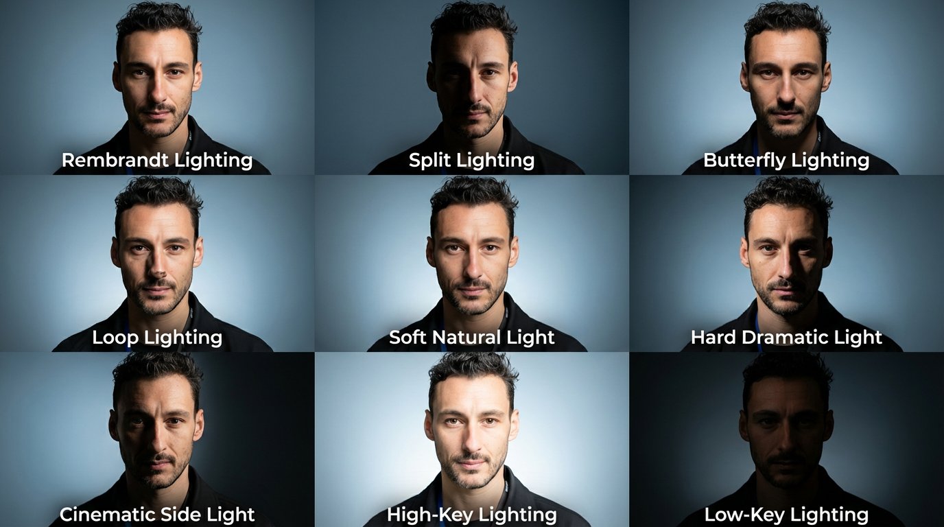 摄影/电影制作大师班：专业灯光布局展示