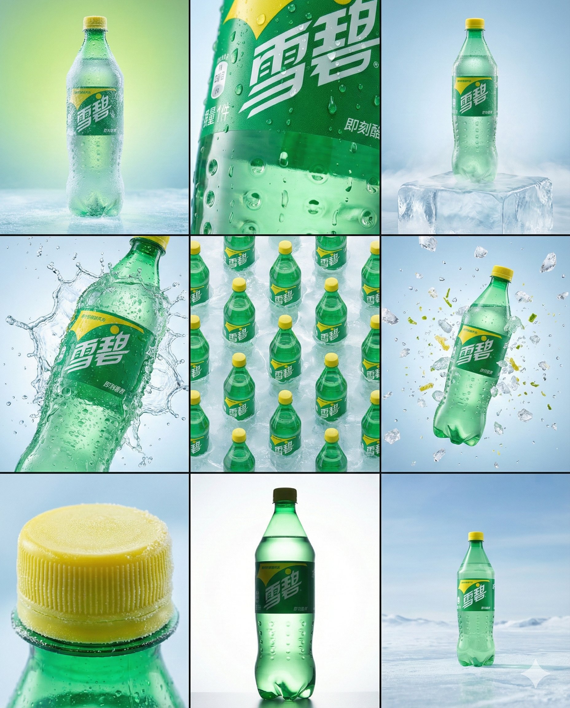 晶晶亮透心凉 - 雪碧高端设计师效果图