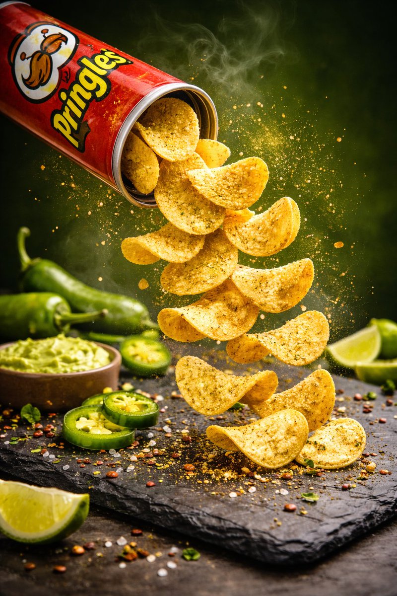 香脆薯片与火焰主题