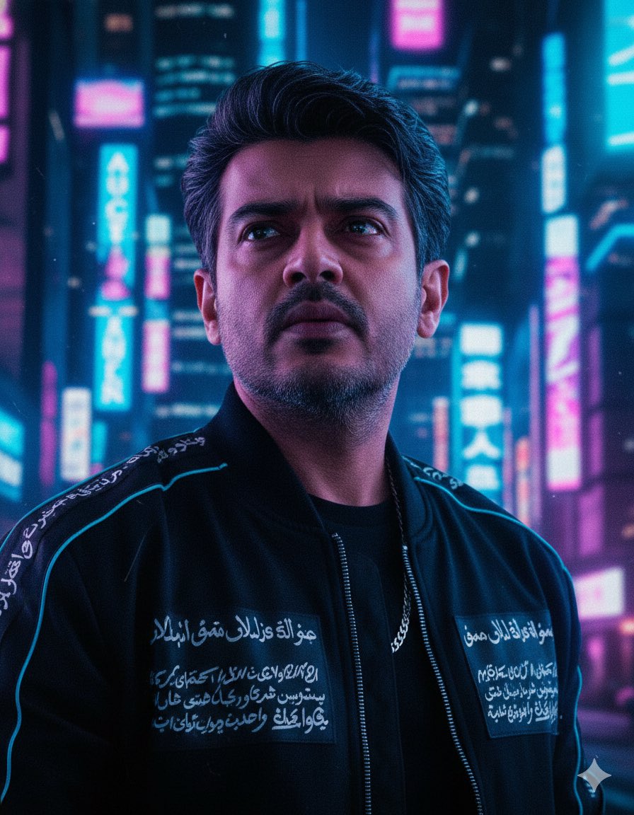 赛博朋克阿拉伯风格夜景