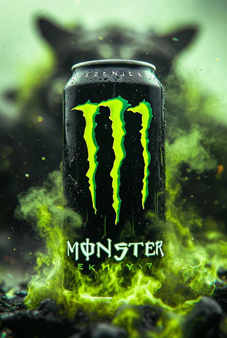 冷感能量饮料罐广告