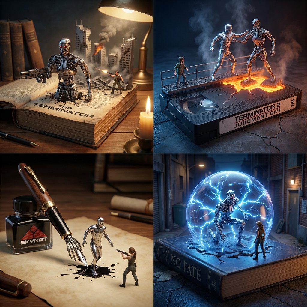 电影或故事的四格漫画分析