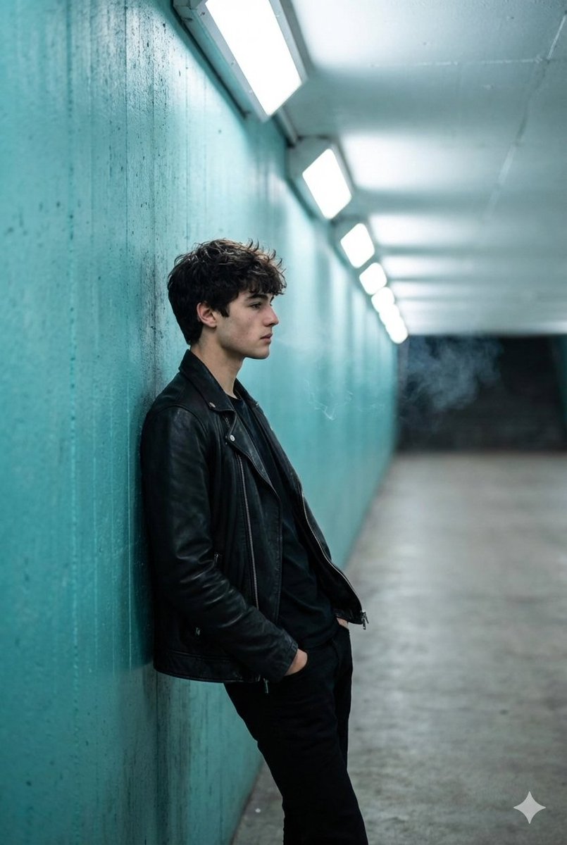 Google Gemini Nano Banana Pro - 年轻男子侧影