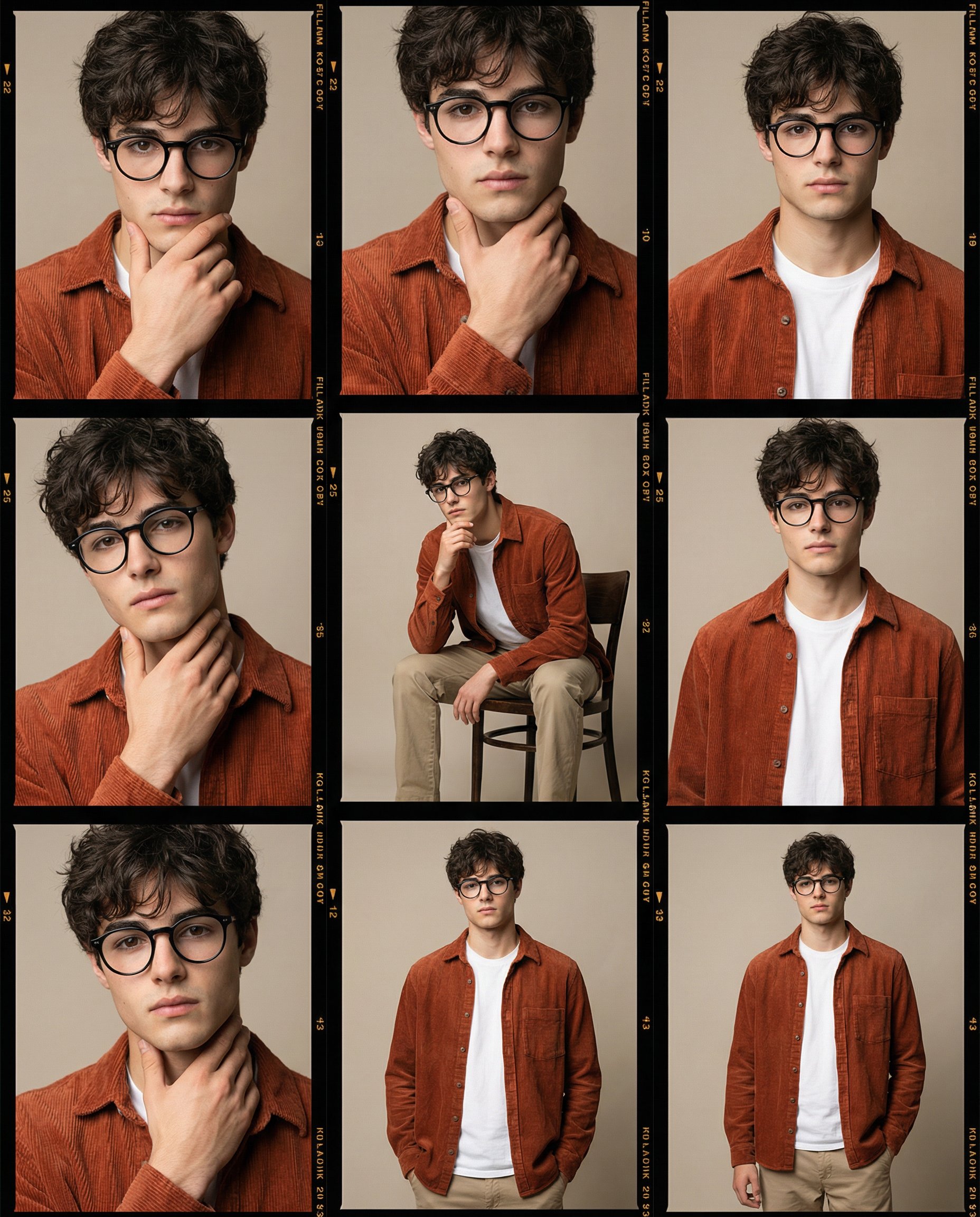 中东或地中海血统的年轻成年男性模特的摄影