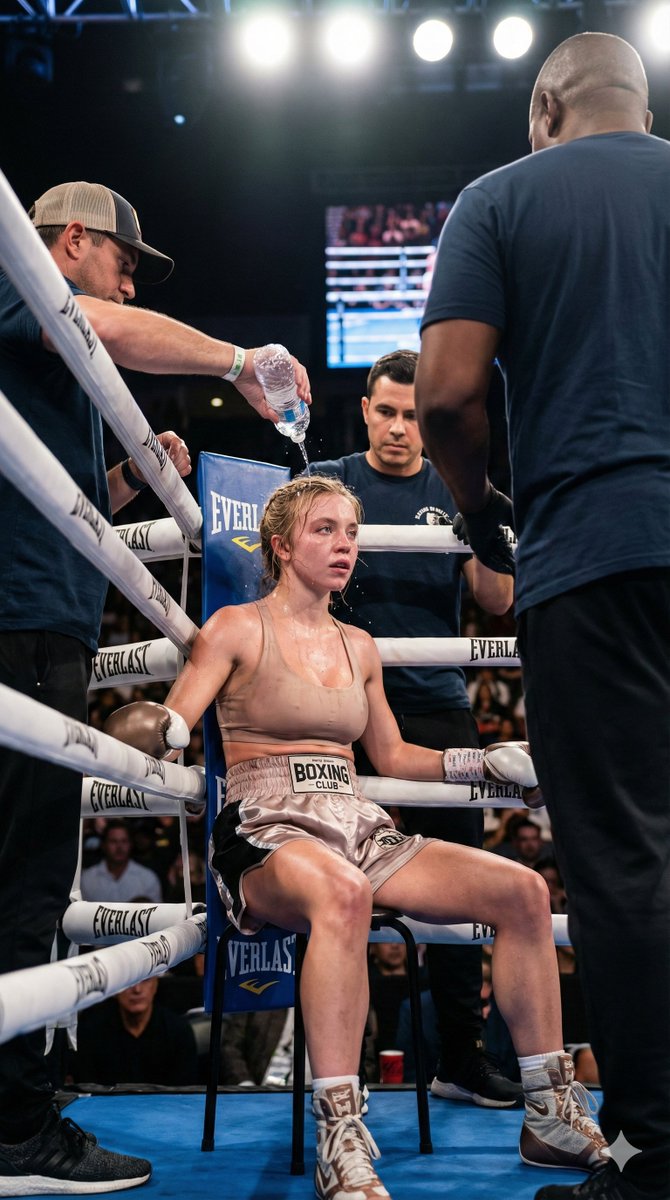 职业女拳击手休息瞬间