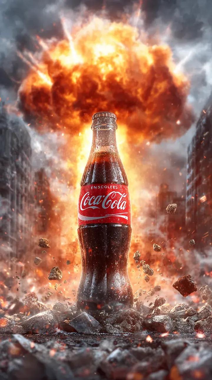 商业级真实感爆炸动作海报