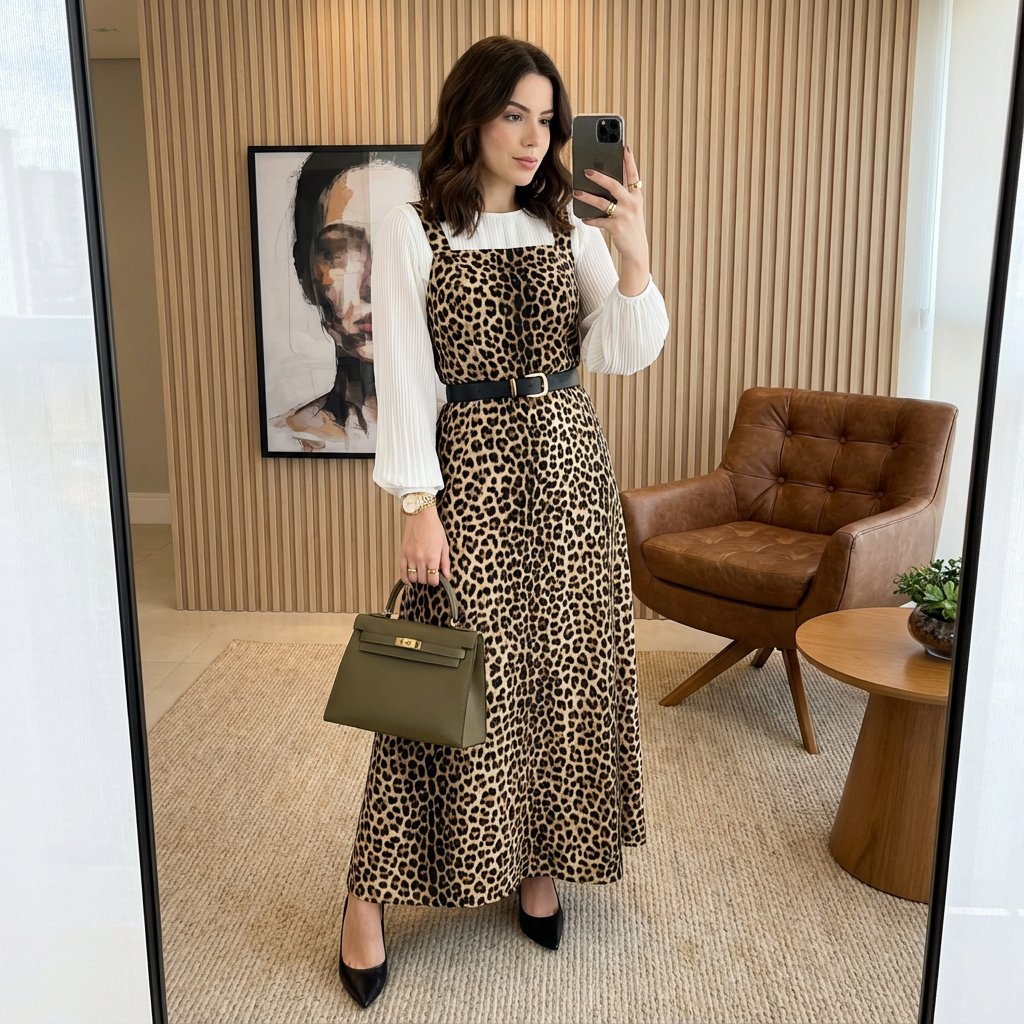 室内自拍现代时尚女性