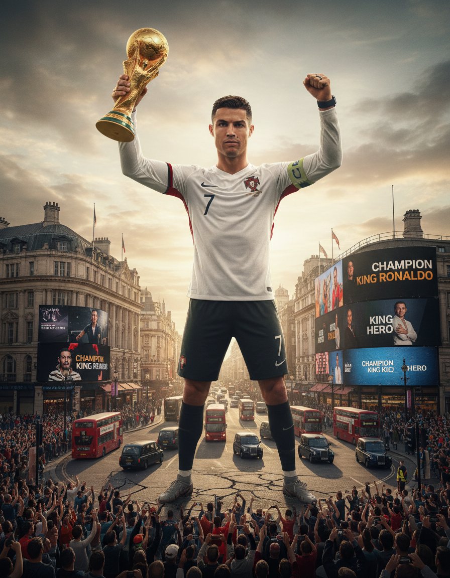 巨型女性在城市街道