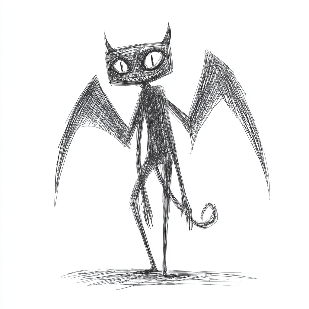 新一周的Midjourney风格参考：充满个性的铅笔和墨水插图